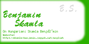 benjamin skamla business card